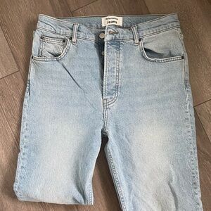 Reformation Blue Straight Leg Jeans